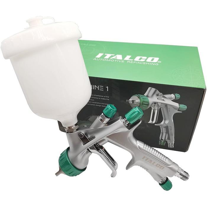 SPRAY GUN HVLP ITALCO MINI SHINE 1 NOZZLE 1.0MM / 1.2MM ORIGINAL MANUFACTURE