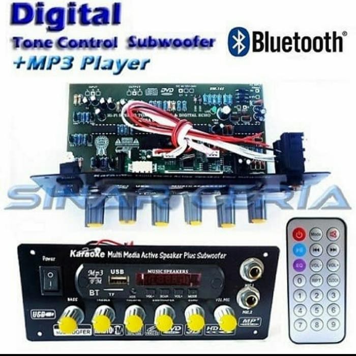 kit tone control stereo mic echo subwoofer mp3 BT