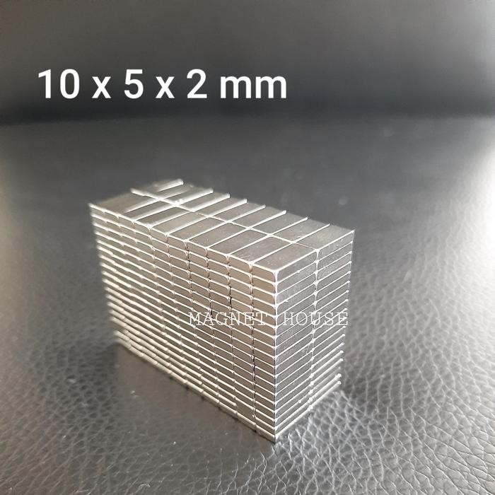 

Magnet Neodymium Persegi Balok Blok 10x5x2mm 10mmx5mmx2mm 10*5*2mm