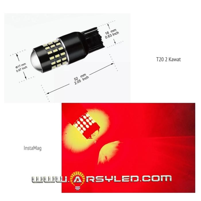 ARSYLED PAKET LAMPU LED CALYA SIGRA SENJA REM MUNDUR KABIN LENSA MOBIL