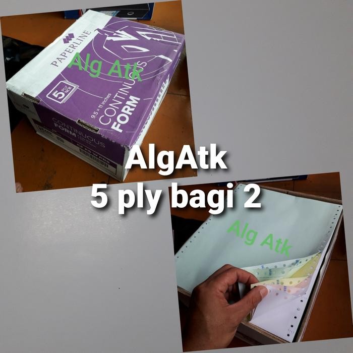 

NEW PRODUK PAPERLINE. KERTAS CONTINUOUS FORM NCR 5PLY. PRS/BAGI 2 WARUNG ARA67