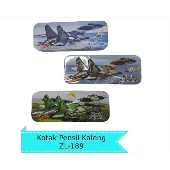 

COD Produk anak Kotak pensil kaleng motif Pesawat kode ZL-189