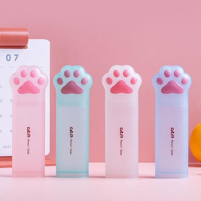 

[MILOLI] 1Pcs KOTAK PENSIL CAT PAW Pensil Case 3D Storage Stationery Lucu Minimalis Aesthetic -