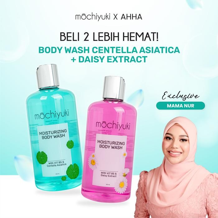 AHHA x MOCHIYUKI - BUNDLING 2 - Body Wash with VIT B5 (Centela Asiatica+Daisy Extrace)
