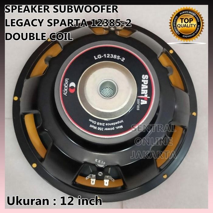 SPEAKER SUBWOOFER 12 inch LEGACY SPARTA DOUBLE COIL LG 12385-2 WOOFER 12inch 12385