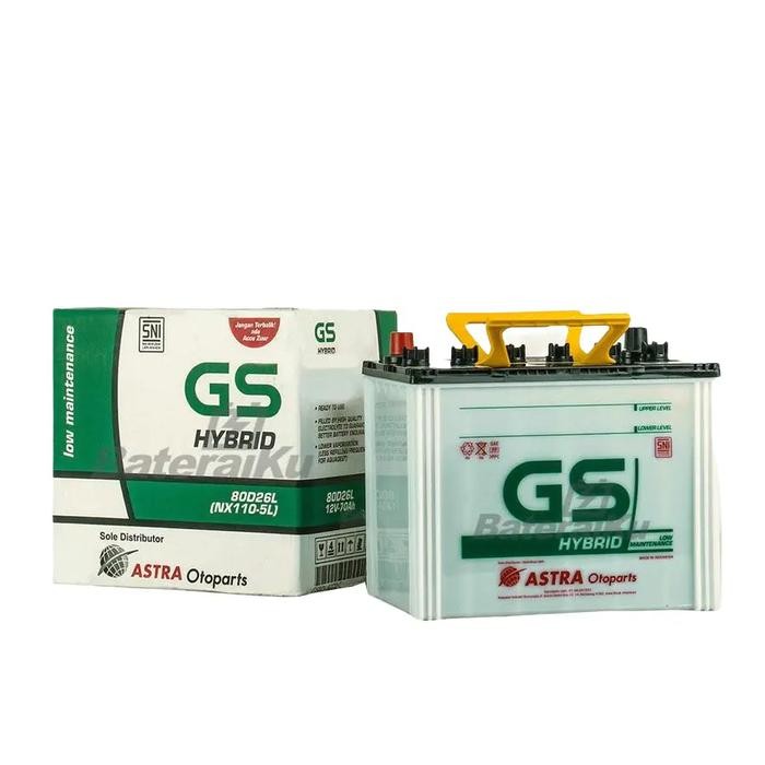 Aki Gs Astra Hybrid NX110-5L Aki Hybrid Aki Mobil Innova, Fortuner, Lexus, Biante, Pajero Car