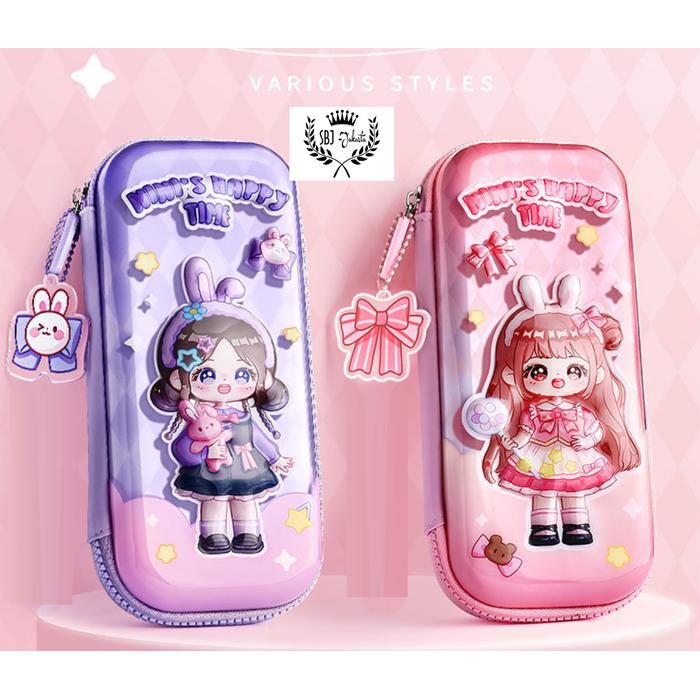 

KOTAK PENSIL TEMPAT PENSIL KBX HAPPY TIME 3D HARDCASE WATERPROOF