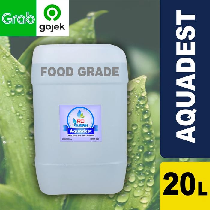 Aquadest Aquades Distilled Water RD Clean / Air suling 20 liter