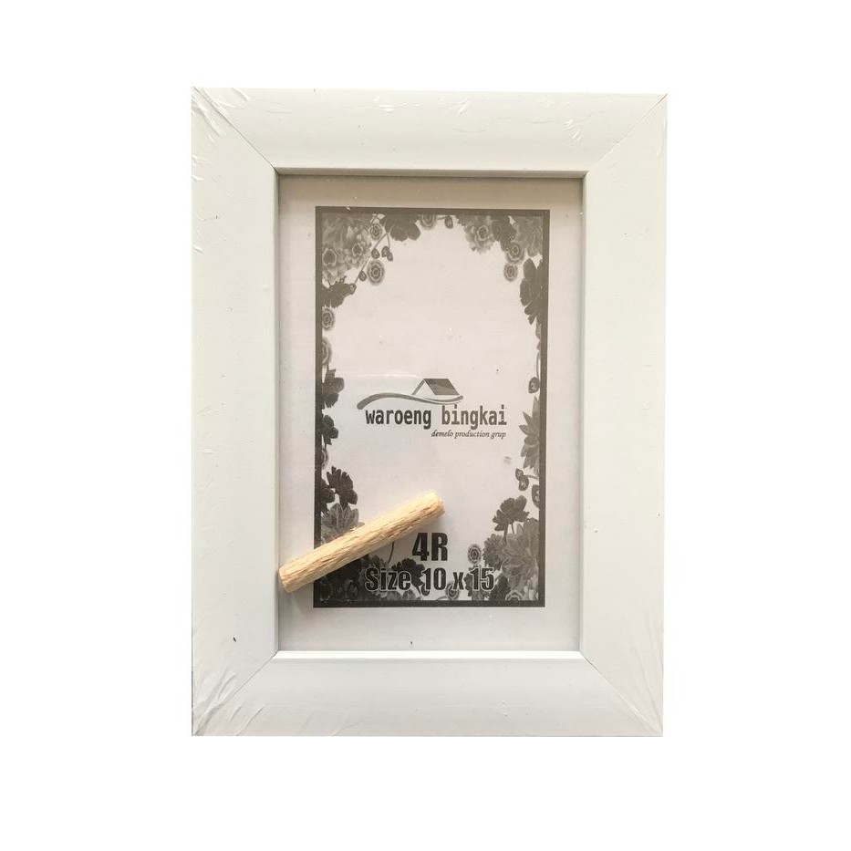 New FRAME BINGKAI FOTO 4R MINIMALIS PUTIH