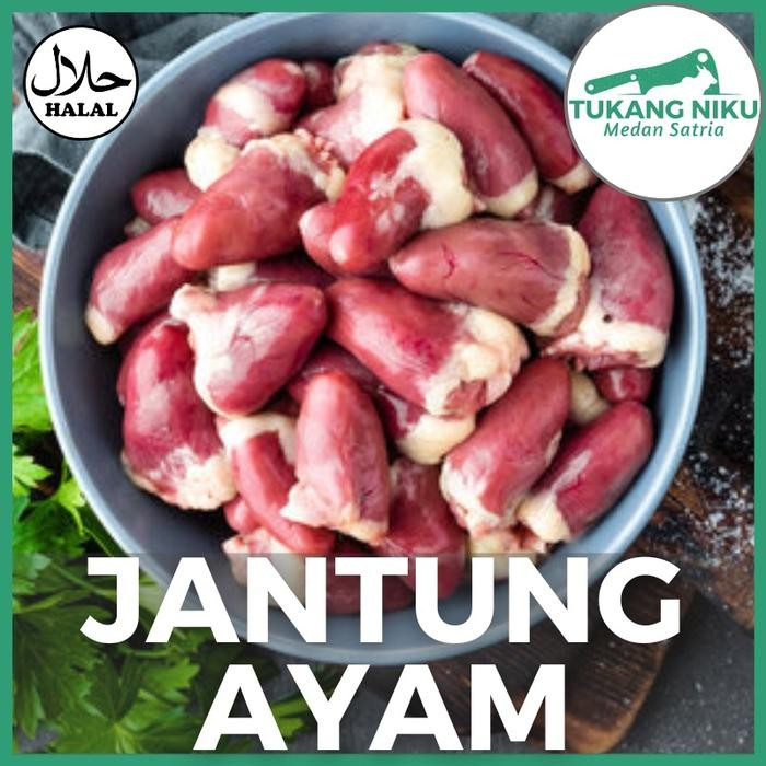 

Pilihan- Jantung Ayam - Jeroan Fresh Frozen Segar Hati Ampela Mentah Kg Gram Gr