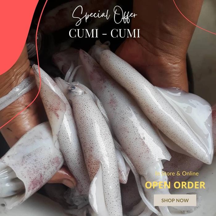 

Pilihan- Cumi Segar Ukuran Sedang 500Gram