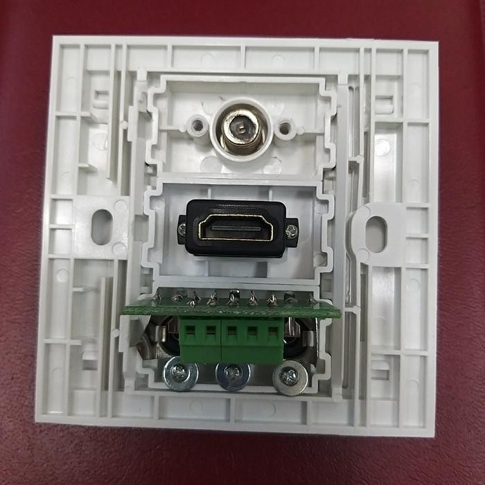 Stop Kontak Faceplate Hdmi Rca Tv Soket Modul