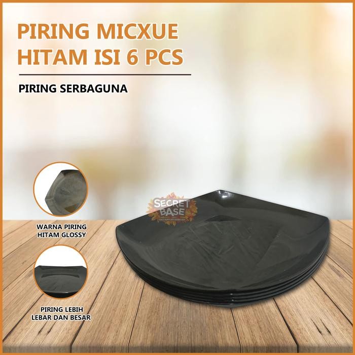 [COD] (ISI 6pcs) PIRING CEPER - Piring Makan Saji / Piring Plastik Tebal Kitchenware