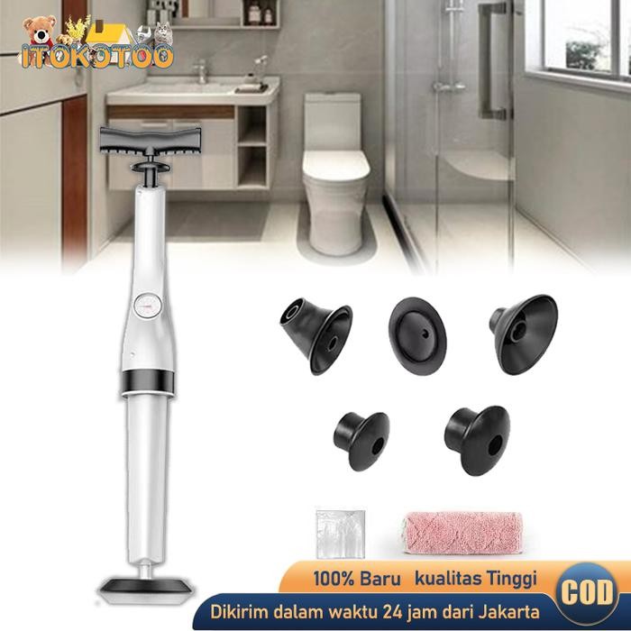 Drain Buster Pompa Pendorong Plunger Pompa Toilet Anti Mampet
