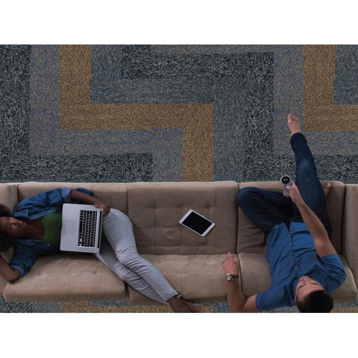 Karpet Lantai / Karpet Kantor / Karpet Hotel Meteran Tebal Premium Tile Custom Viceroy Planks 25X100