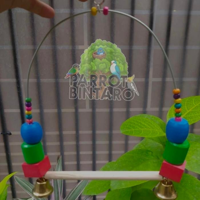 mainan ayunan gantung - ayunan burung Parrot - mainan burung