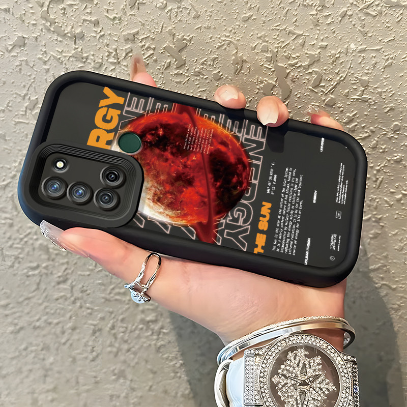 Casing Hp Realme 7i Realme C17 Case Softcase Kesing ponsel Mars Ungu pola Casing silikon Cantik kasi