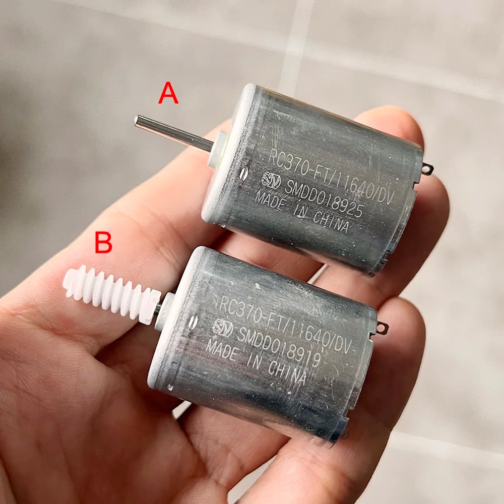 Terbaru RC-370FT/11640/DV Mini 24mm RF-370CB-11670 Motor DC 12V-24V 6000RPM Plastic Worm Gear for Ca