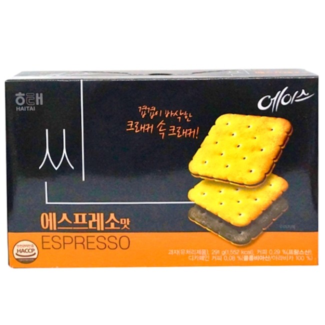 

S28744 HAITAI ACE THIN ESPRESSO BISCUIT KOREA 291GR MAJU BERSAMA (20250914)