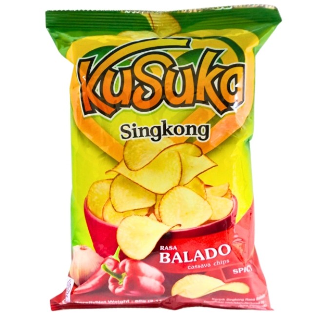 

S27226 KUSUKA SINGKONG BALADO SPICY SNACK 60GR MAJU BERSAMA (20250915)
