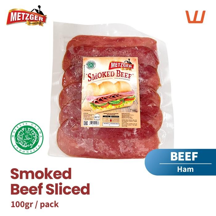 

Pilihan- Daging Sapi Asap Metzger Halal Smoked Beef 100G - 250G Premium Quality Frozen