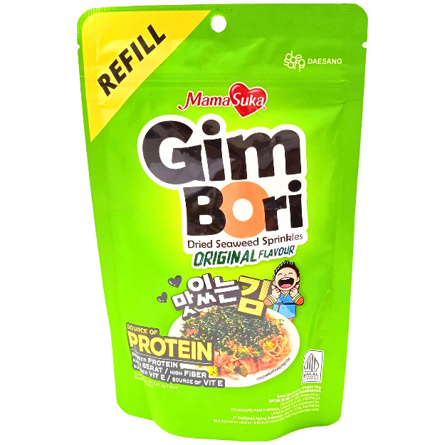 

S56322 MAMASUKA GIM BORI ORIGINAL ABON RUMPUT LAUT 60GR POUCH MAJU BERSAMA (20250910)