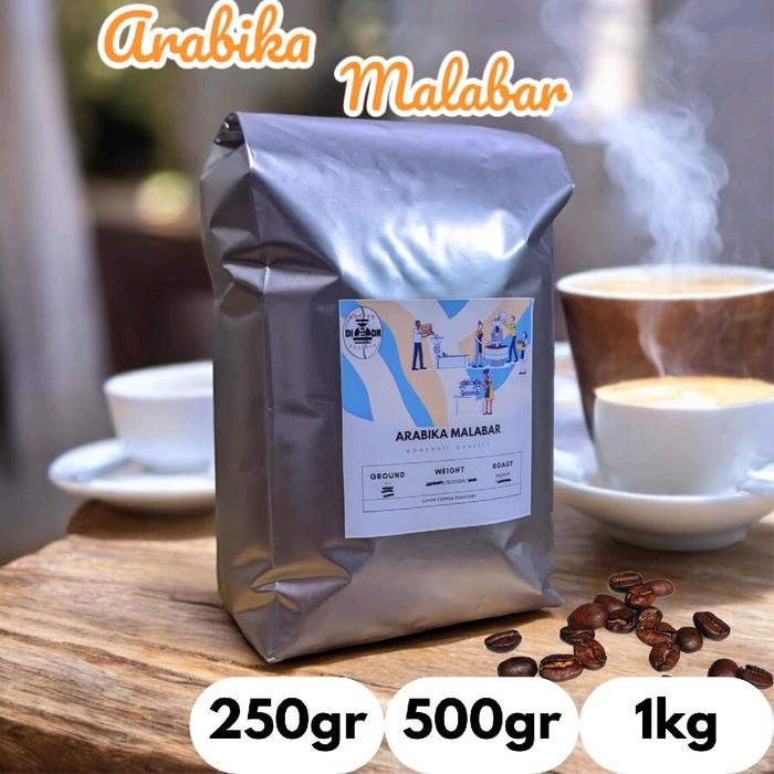 

TERLARIS kopi Hitam arabika malabar komersil biji dan bubuk kemasan 1kg READY STOCK