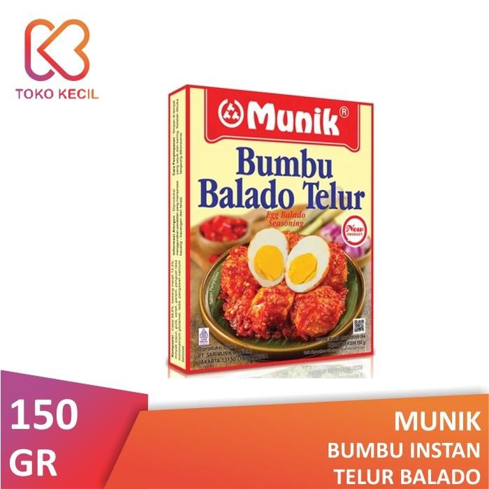 

Stok Baru Munik Bumbu Balado Telur 150gr