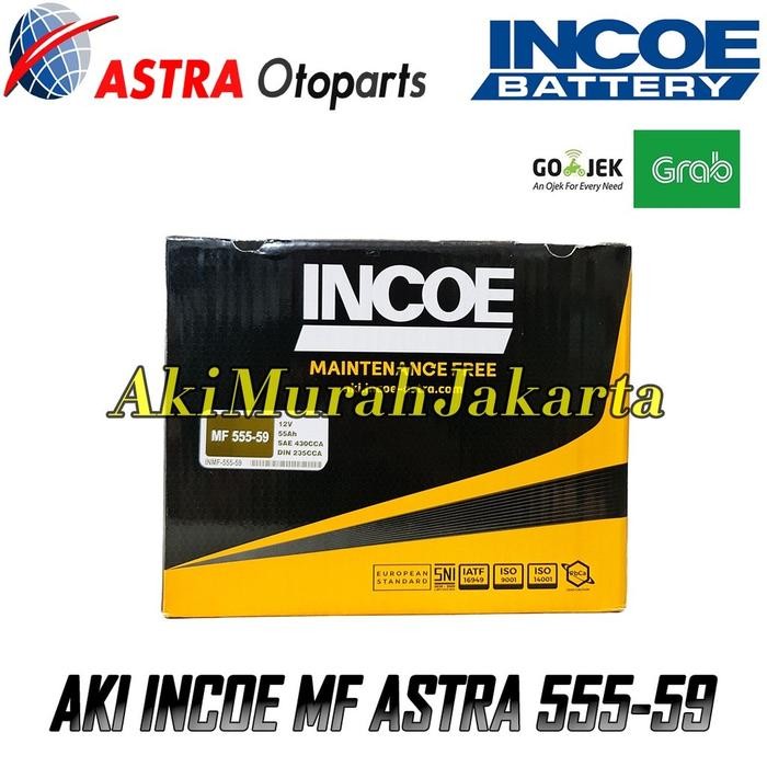 Incoe Mf Astra Aki Mobil Vw Polo 555-59 - 55Ah Aki Kering