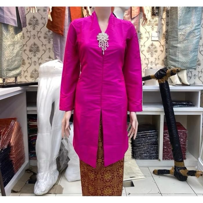 Pilihan- Setelan Kebaya Tunik Kurung Melayu Jumbo Xxxl / Kebaya Tunik Tafeta / Rok Lilit