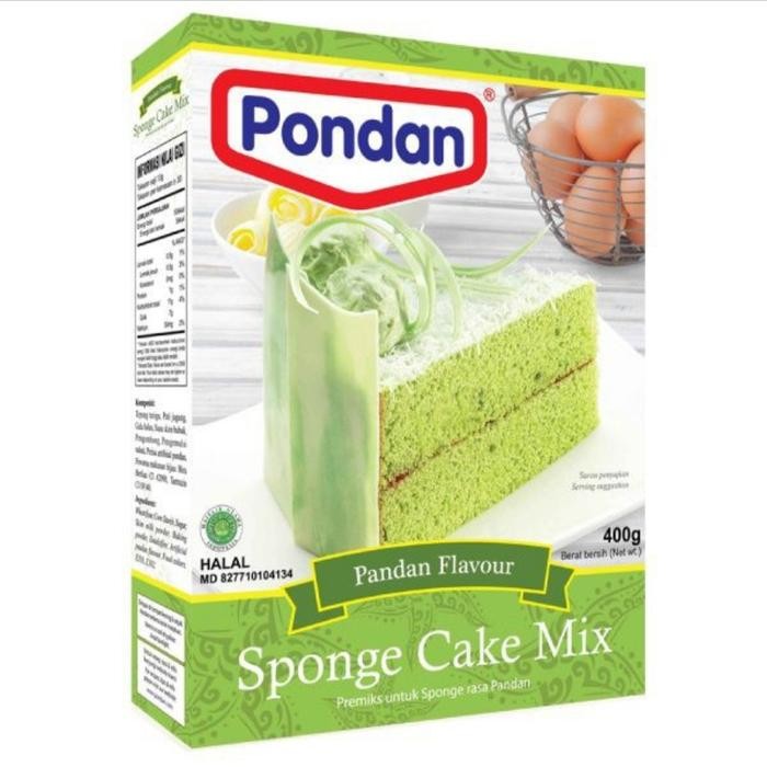 

Stok Baru Pondan Sponge Cake Rasa Pandan 400gr