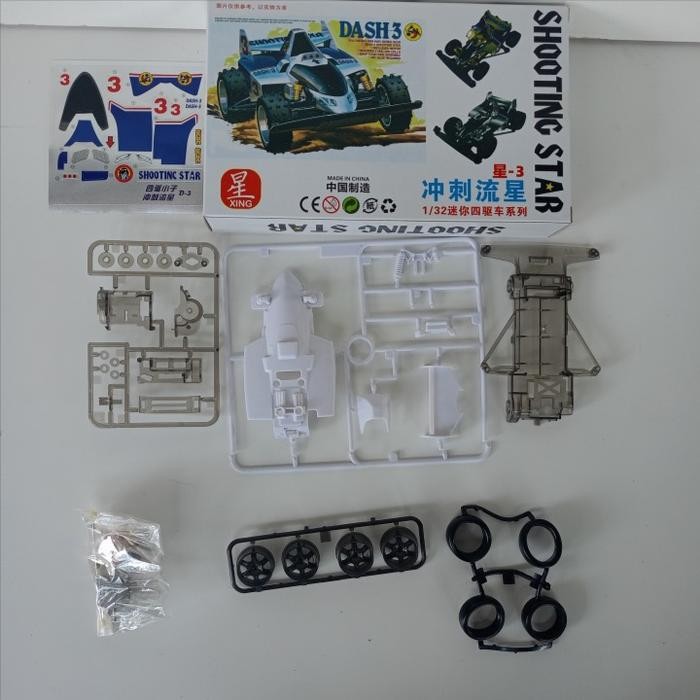 Pilihan- Tamiya Shooting Star Silver Dash 3 Model Kit 1/32