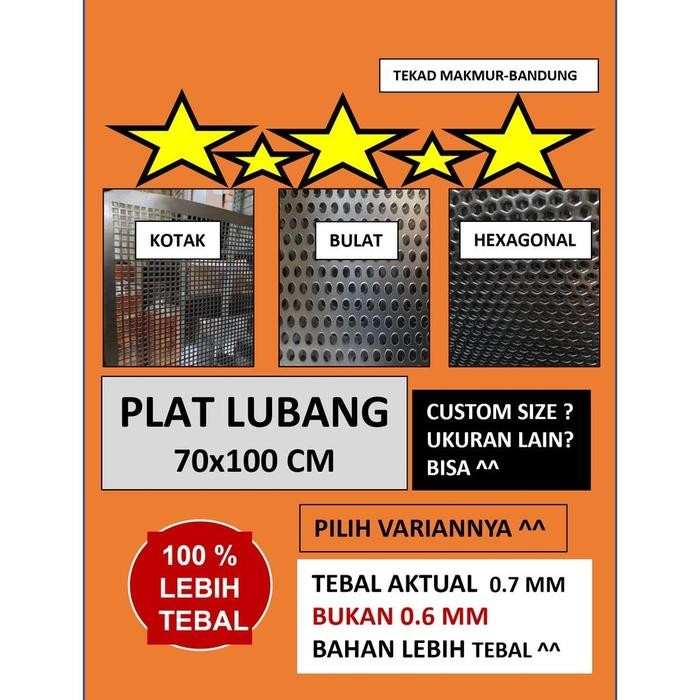 NEW NEW NEW Plat 70x100 - Plat Besi Ram Speaker - Ram Grill Plat Lubang