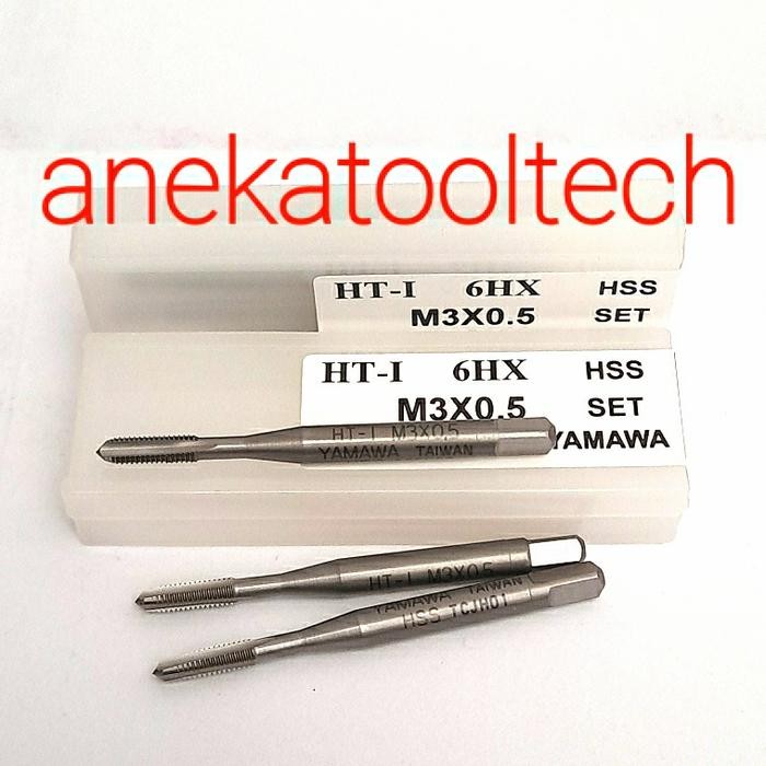 Handtap set YAMAWA 3x0.5 HSS isi 3pcs Tap HSS M3 YAMAWA