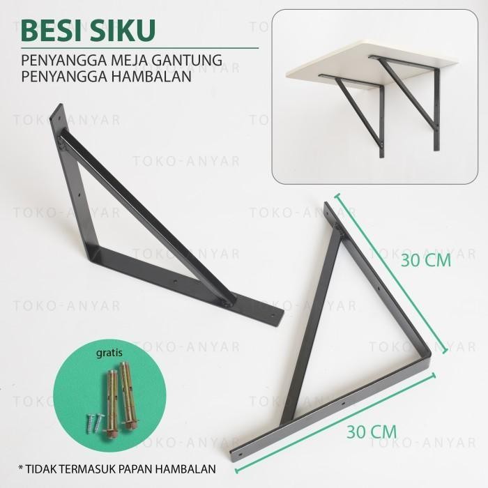 Besi siku hambalan papan kayu