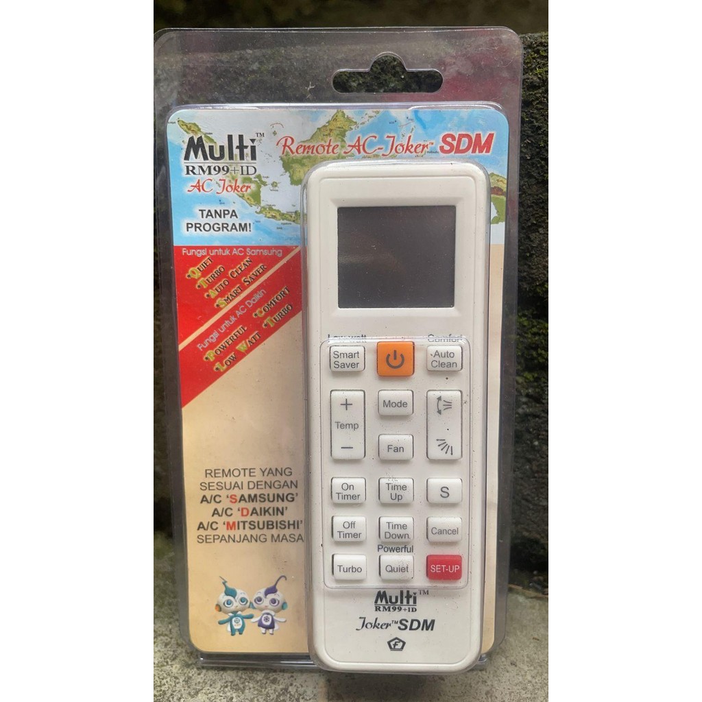 REMOTE AC SAMSUNG / AC DAIKIN / AC MITSUBISHI UNIVERSAL JOKER SDM
