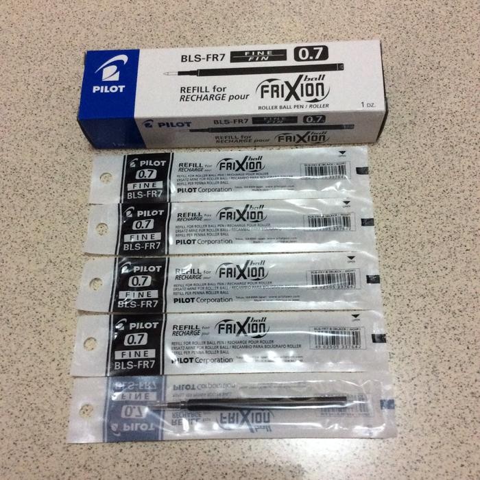 New Refill Pulpen Pilot Frixion 0.7 BLS-FR7 / Refill Pilot Frixion 0.7