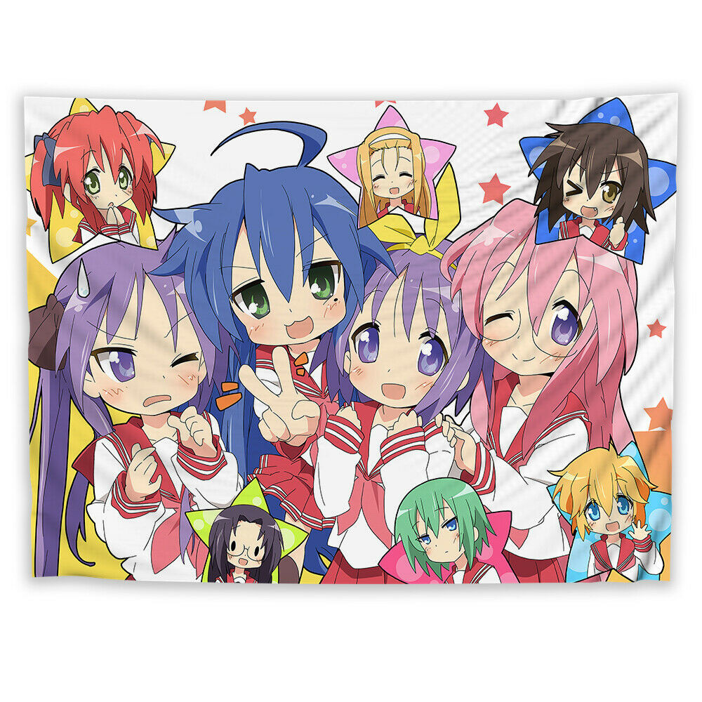 Anime Lucky Star Kawaii Izumi Konata Tapestry Wall Hanging Japan Saitama Japanese Room Decor Backgro