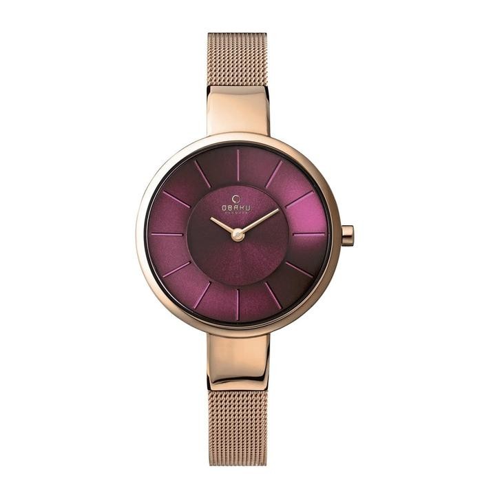 Obaku Denmark Sol Ruby Watch Purple Mother Of Pearl V149Lxvqmv