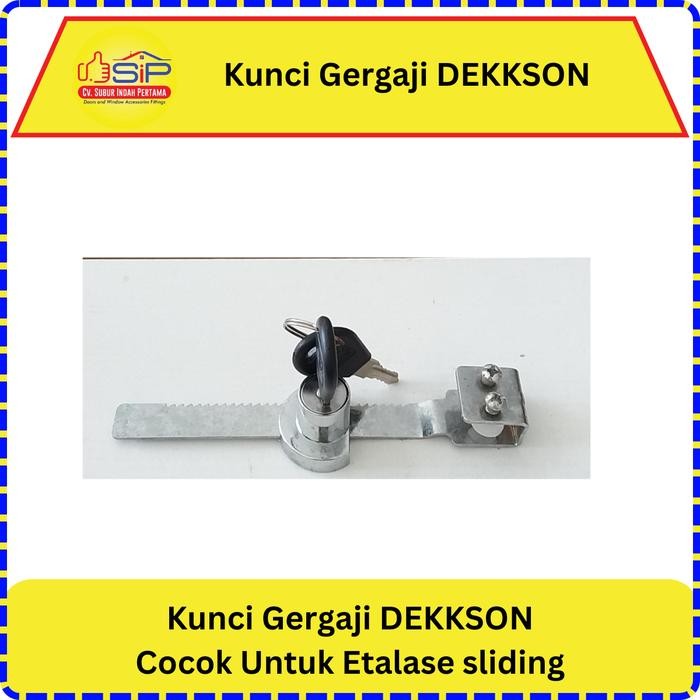 Kunci Kaca Gergaji-Kunci Etalase Kaca Sliding Geser