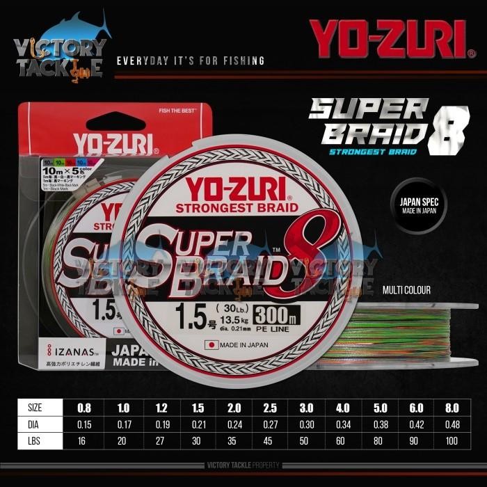 PJS PE Yozuri Superbraid 8 300Meter