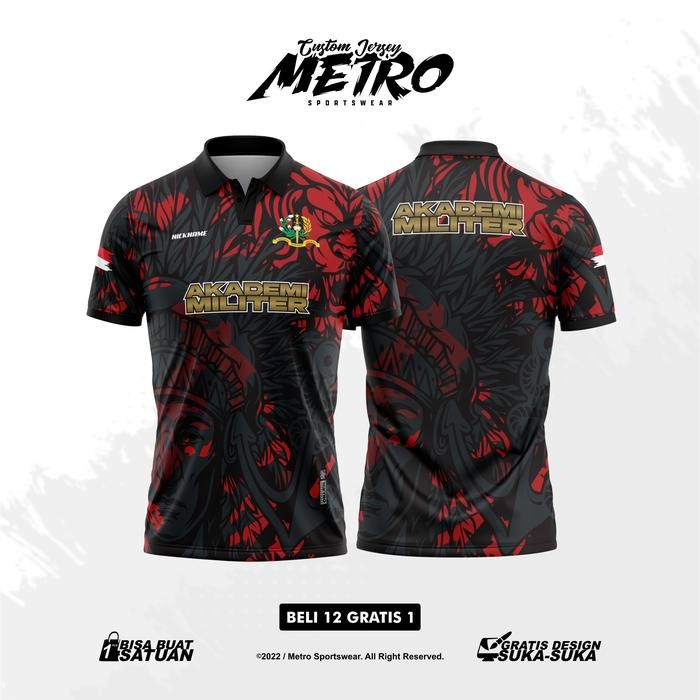 PJS Jersey Akademi Militer Free Custom Full Printing