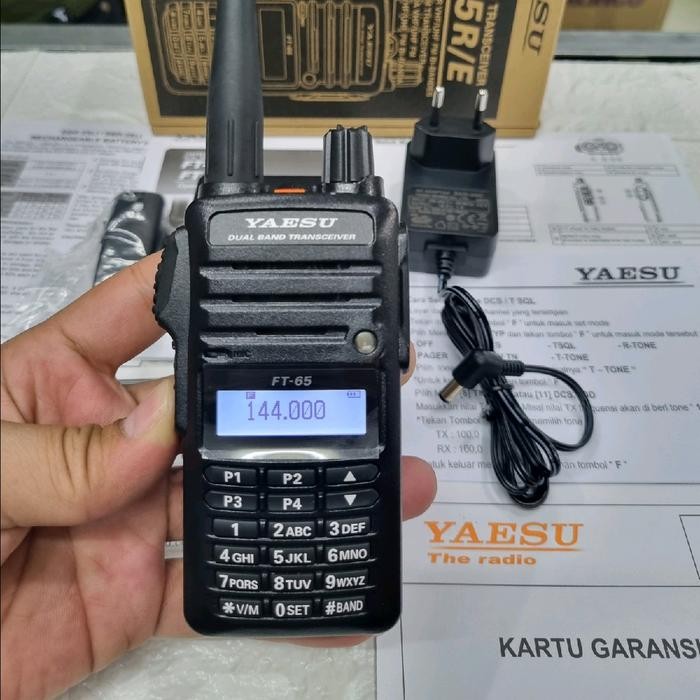 HT YAESU FT 65 FT65 FT-65 DUALBAND GARANSI RESMI ORIGINAL
