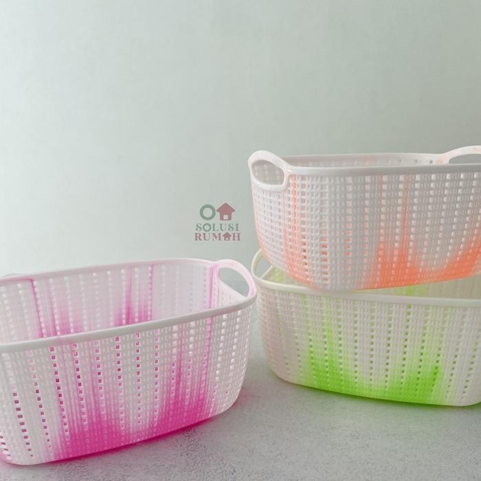 CORNELIUS KERANJANG KECIL PERSEGI MOTIF ANYAM BESEK KERANJANG MINI