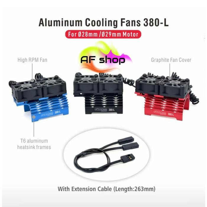SURPASS HOBBY RC Motor Fan Cooling Fan Heatsink 28/29mm 380 390