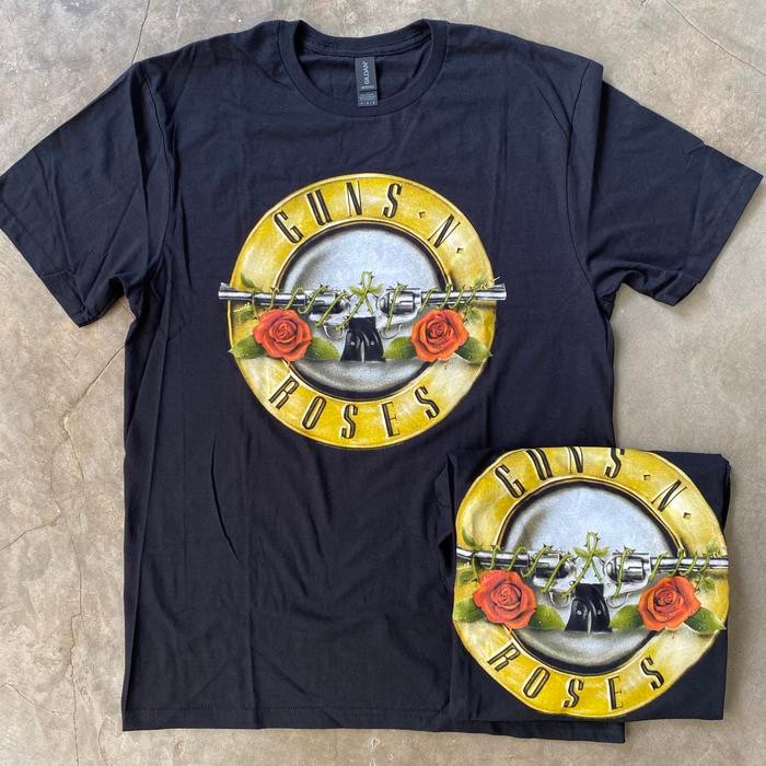 Kaos Tshirt GUNS N ROSES "Distressed Bullet" import original best seller