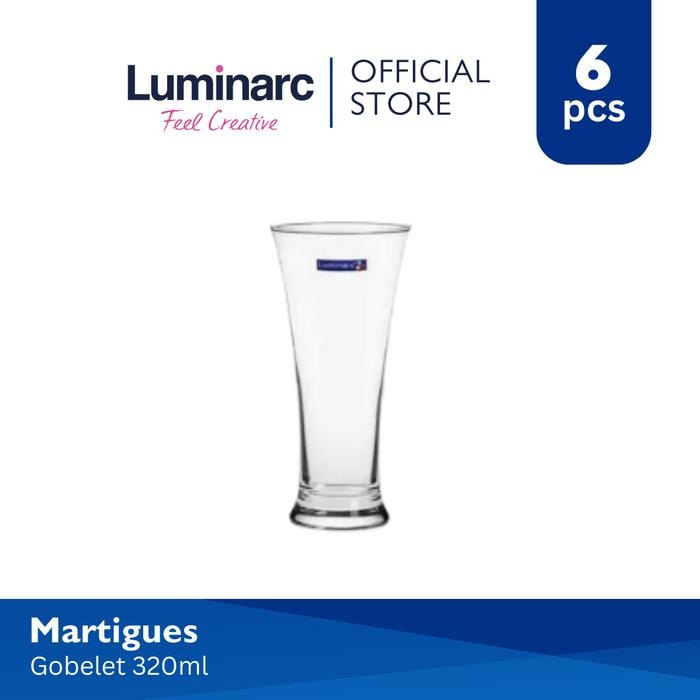 TERLARIS Luminarc Gelas Martigues - Gobelet Fh32 Martigues (A) - Box of 6 READY STOCK