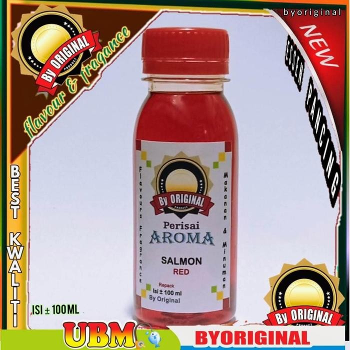 STOK TERBATAS  ESSEN BIANG SALMON RED . ESSENCE FLAVOUR SALMON . ESSEN AROMA SALMON MERAH BIANG