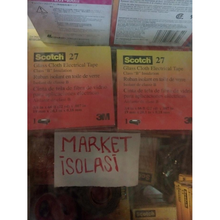 Isolasi Solasi solatip listrik Scotch scoth 27 3M