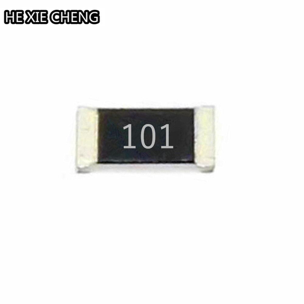 IMPORT 100pcs 1206 SMD Resistor 100 ohm 100R 101 5% 1/4W